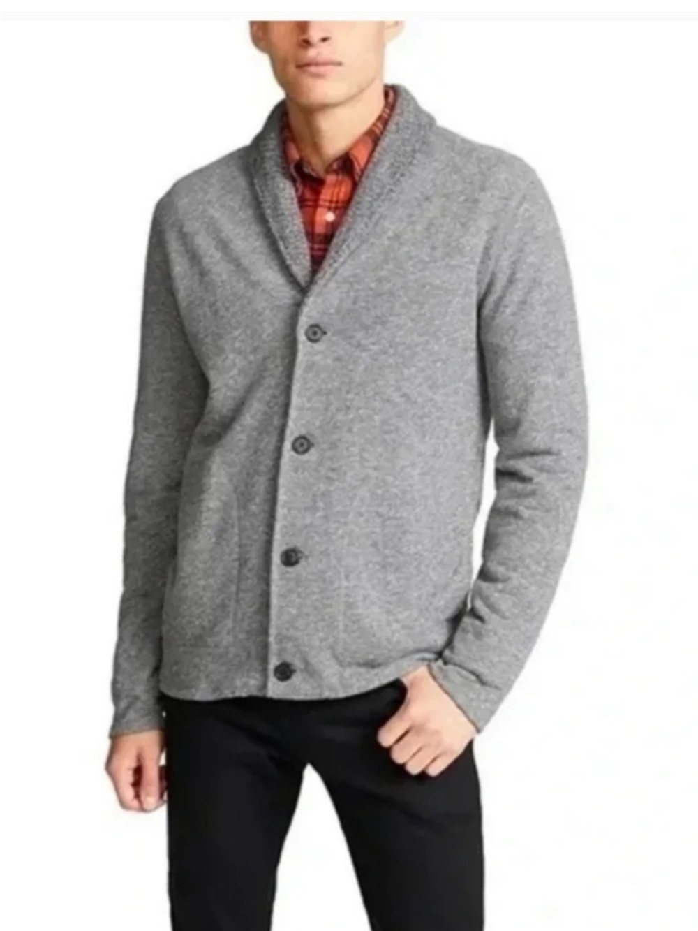 Billy Reid Mens Mouline Cardigan Sweater